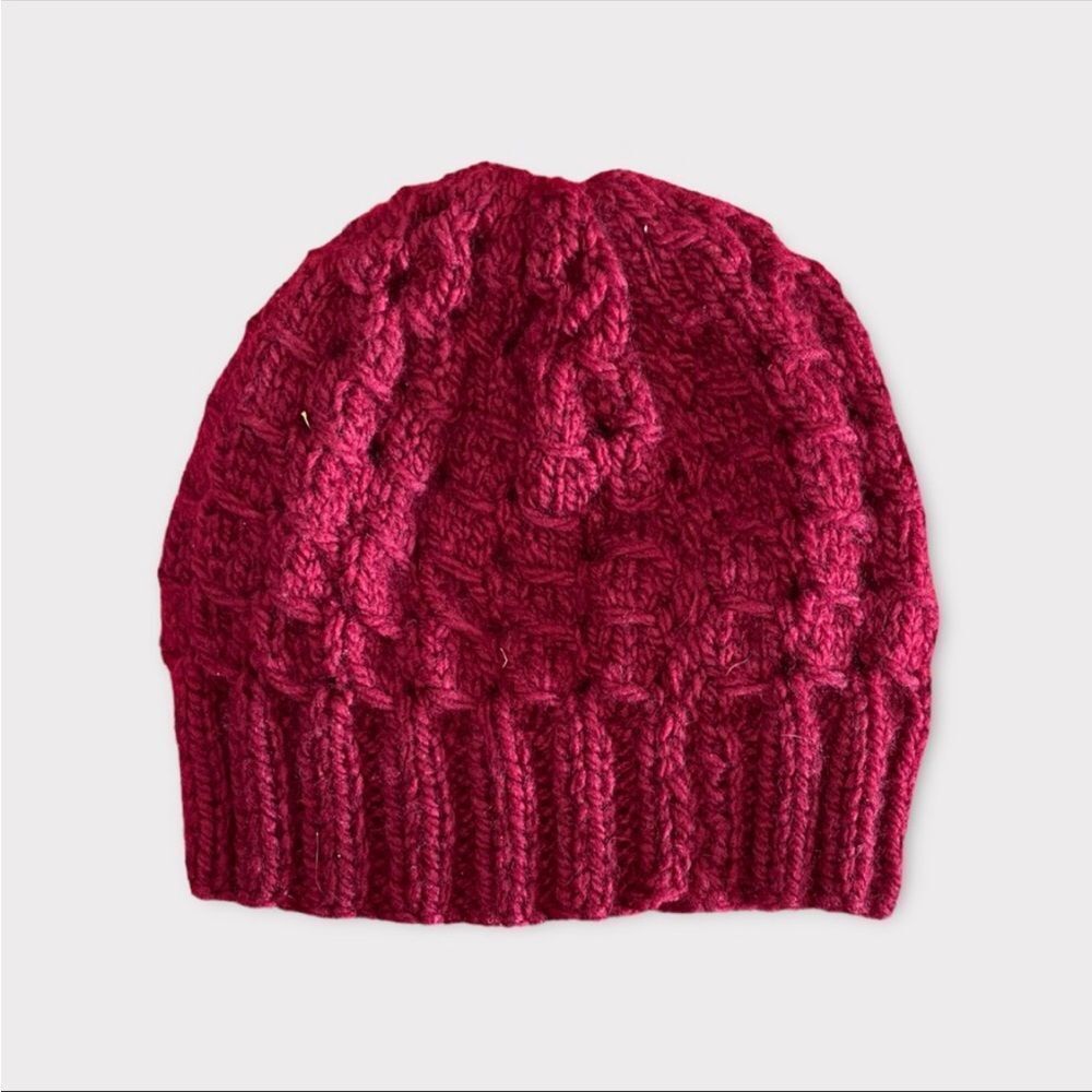 HANDMADE | Kids Red Knit Toque